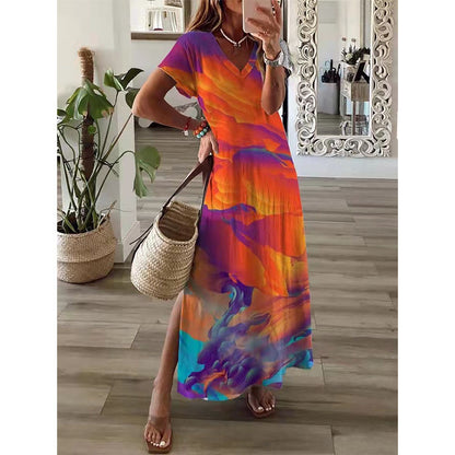 🌸🌸【S-5XL】Nova elegantna haljina s V-izrezom na rasprodaji