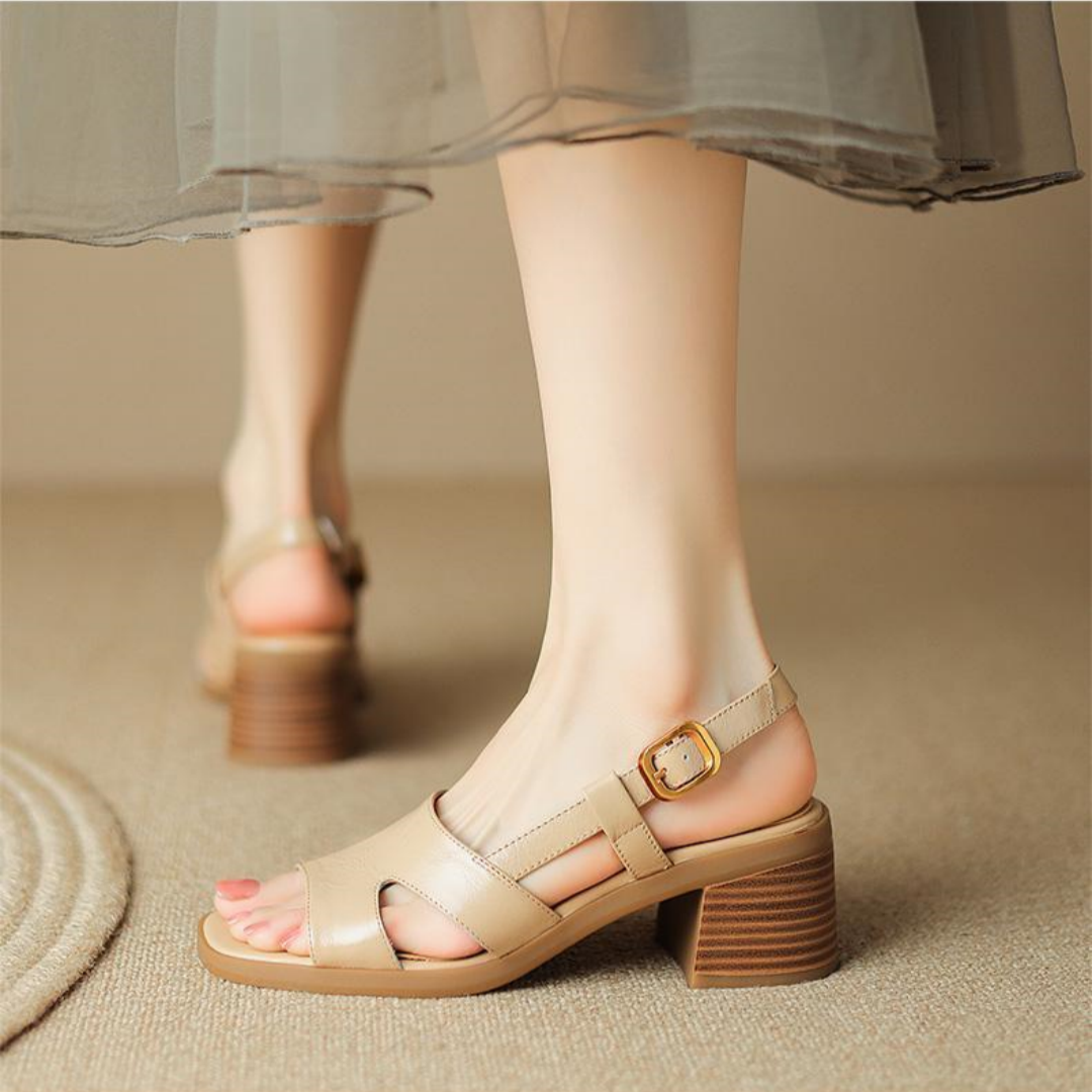 🎉👡【35-40】Sandale de Vară 2025 cu Vârf Pătrat & Deschis 💥 Elegante, Confortabile & Trendy