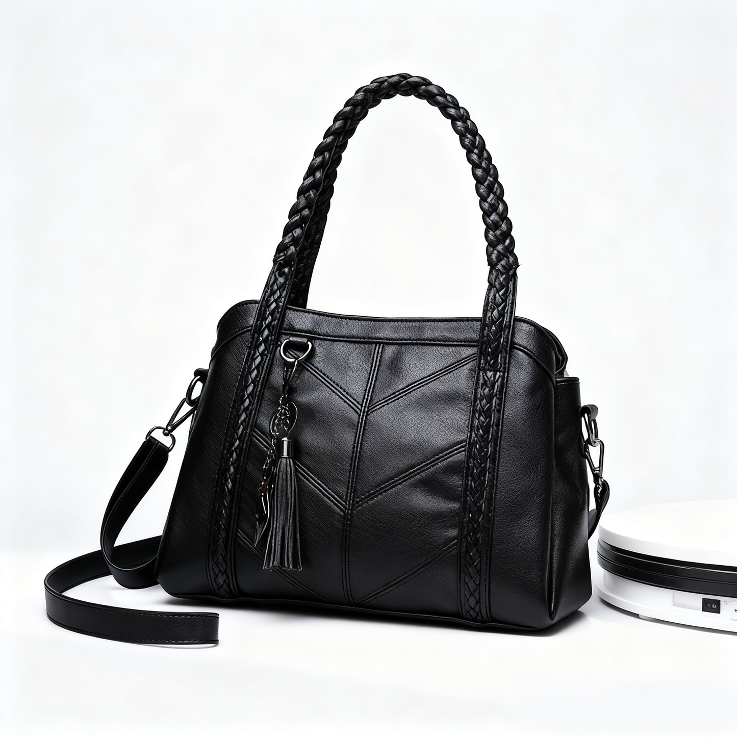 👜💟【50% POPUSTA】Mekana kožna torba, ručna torba, velikog kapaciteta, tri pretinca, vodootporna i otporna na ogrebotine