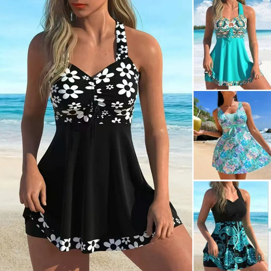 🏖️👙🌴【S-6XL】Elegantni kupaći kostim plus veličina s printom