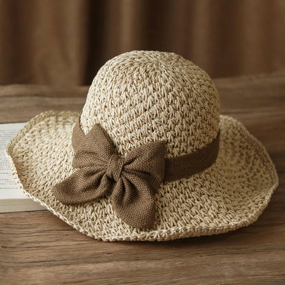 🎀 50% POPUSTA 👒 | Retro slamnati šešir s mašnom – sklopivi i prozračan za ljeto