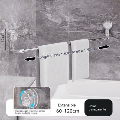 🚿✨【Kupi jedan i drugi dobiješ besplatno】Rotirajuća držač za ručnike s usisnom čašom, bez potrebe za bušenjem.