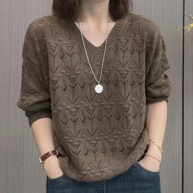 🔥👚【M-3XL】2025 nowy damski sweter z długim rękawem na jesień i zimę