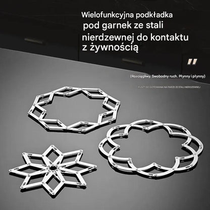 🔥【Kup 1, a 1 dostaniesz gratis】✨️Mata ze stali nierdzewnej, wielofunkcyjna, odporna na wysokie temperatury i izolująca cieplnie, do użytku domowego