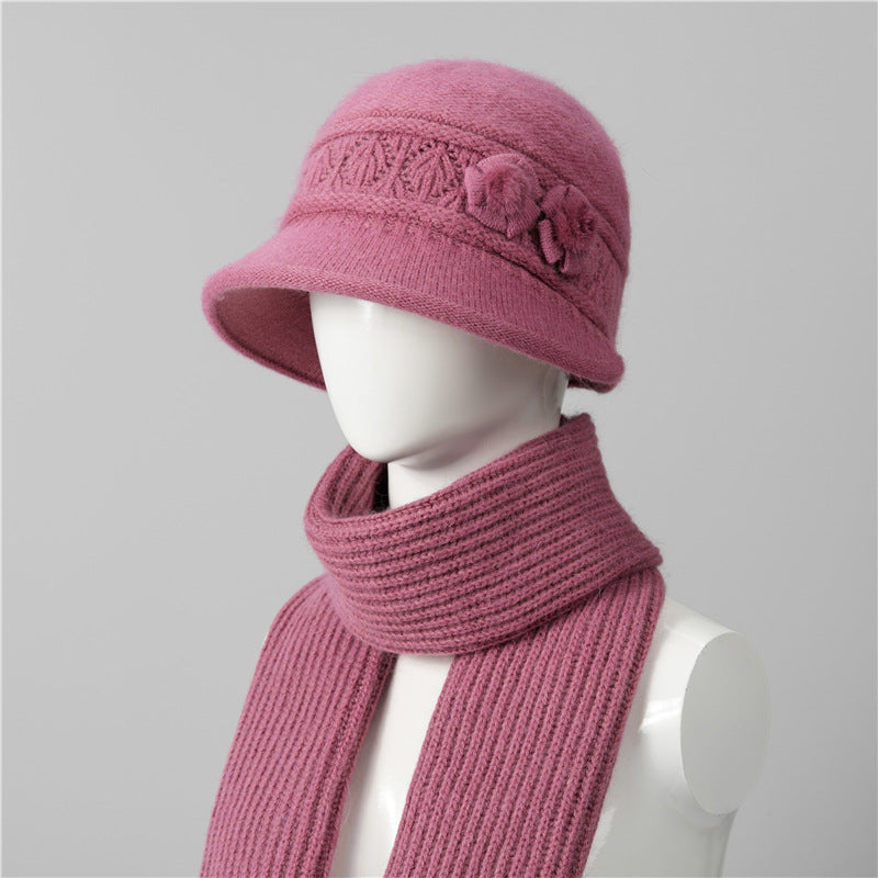🧶Kapa + šal🧶 Topli zimski pratitelj: topla pletena vunena kapa
