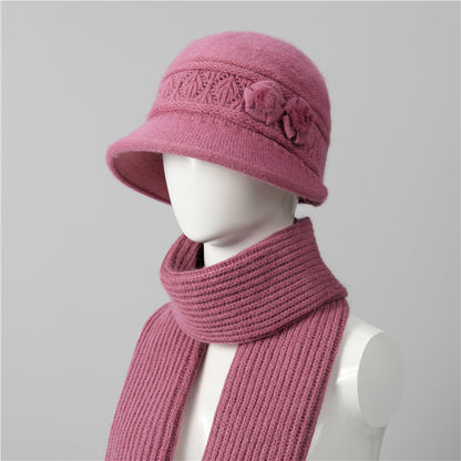 🧶Kapa + šal🧶 Topli zimski pratitelj: topla pletena vunena kapa