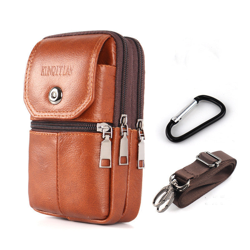 🔥🔥Bolso portátil para teléfono con diseño híbrido (crossbody y bandolera) para hombre