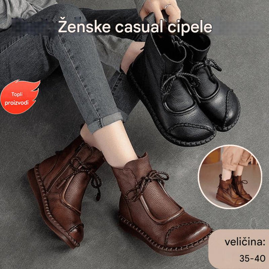 👢🔥【35-40】40% zľava - 👍 nové retro mäkké kožené Martin čižmy na skorú jeseň 2025, priedušné a pohodlné