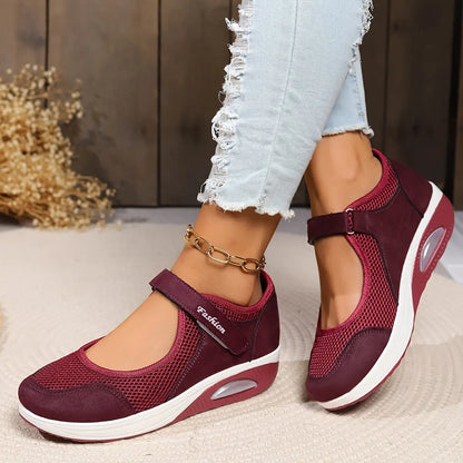 ✨【50% de descuento 🔥】【35-43】Zapatillas cómodas para mujer con malla y suela gruesa