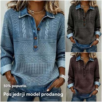 【Novi proizvodi - 51% POPUSTA】S-5XL - Nova visokokvalitetna modna košulja dugih rukava s kontrastnim dizajnom u boji
