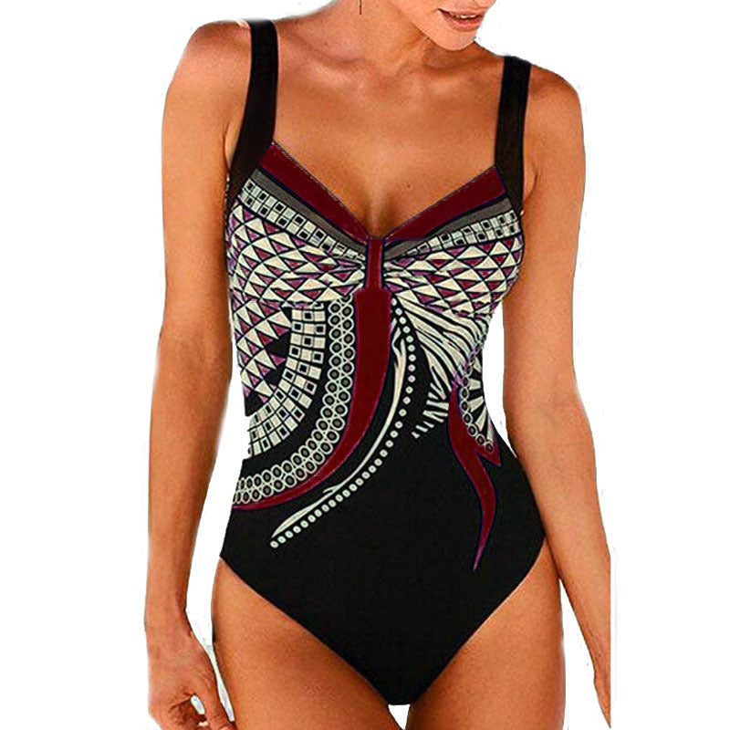 🩱Liquidación de temporada🏊‍♀️ Bañador retro nuevo 2026, estampado vintage, estilo bikini