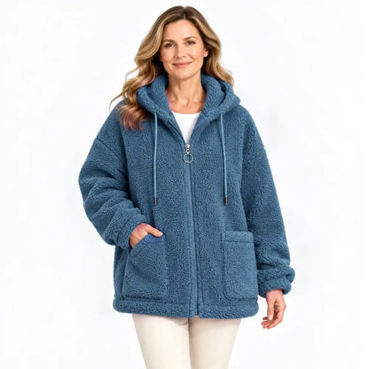 🔥✨【M-4XL】Novedad para el invierno de 2026: Chaqueta de mujer con capucha, de lana afelpada
