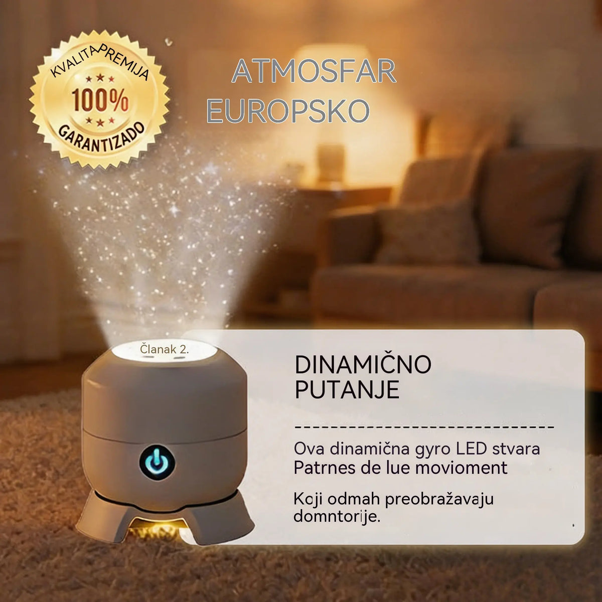 💖🌙Dinamična rotirajuća LED lampa za projektor 2026! ☁️🔥✨