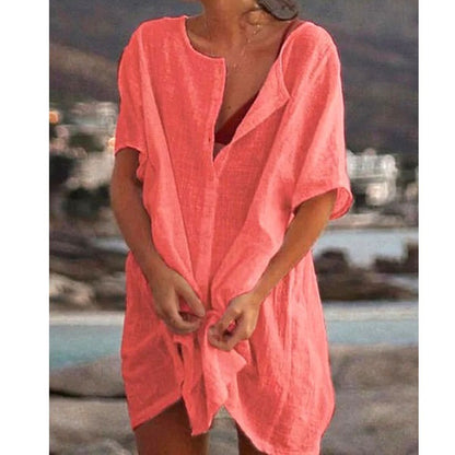❤️🧡💛💚💙💜【S-5XL】Nowe damskie koszule codzienne długie kolorowe ✅Czysty kolor i prostota ✅Wygodne i oddychające
