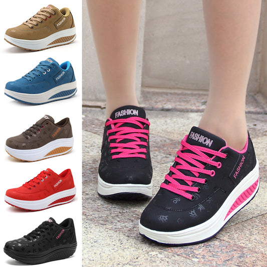【35-42】2025 Buty sportowe platforma miękka skóra casual duży rozmiar