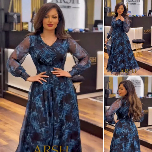 【S-5XL】2025. nova proljetna visoko kvalitetna chiffon haljina, elegantna i s temperamentom