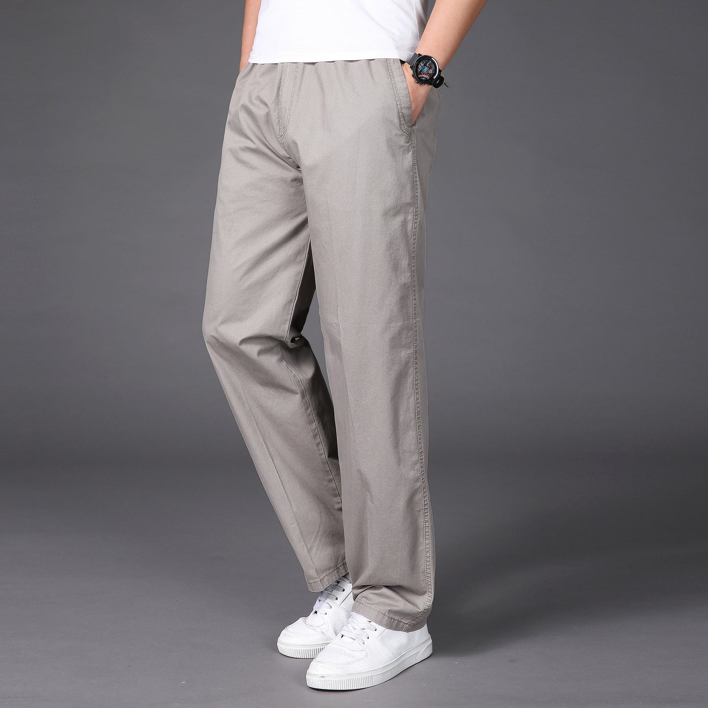 💥👖😍【50% popusta🔥】【S-6XL】 Ljetne muške hlače u velikim veličinama, šire i opuštene, s elastičnom trakom u struku