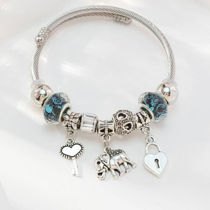 ✨💎【Ofertă specială】💖Brățară elegantă din argint 925 pentru femei cu mărgele de cristal colorate – stil nou 2025🌈💫