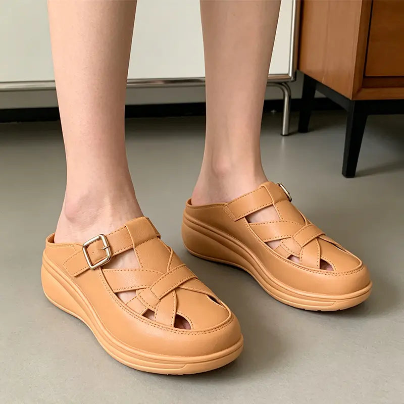 🔥【Veličine 36-41】Nove ljetne sandale s debelim potplatom, šupljeg izgleda, udobne i elegantne