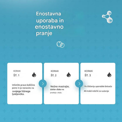 🐱🐈 Nežna dezodorirajoča pena na rastlinski osnovi za hišne ljubljenčke, šamponi za hišne ljubljenčke