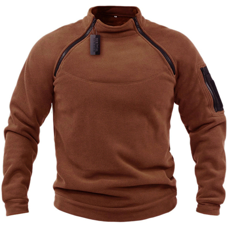 🎉✨【S-4XL】2025 nowa moda męska zimowa ciepła polarowa kurtka bazowa, bluza