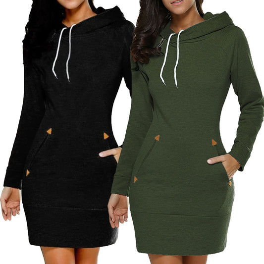 🔥🔥💥【S-5XL】Nova jesenska ženska suknja s kapuljačom dugih rukava