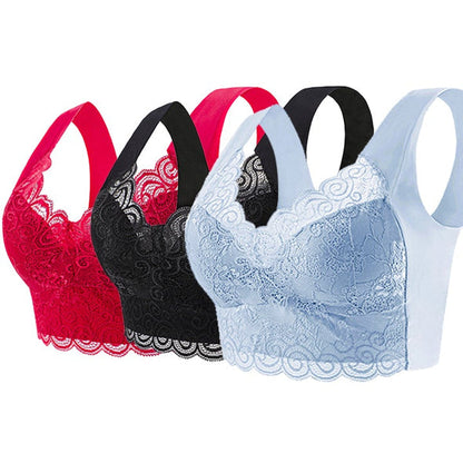 【40kg-110kg】Sutien nou pentru femei confortabil și respirabil (6 bucăți) potrivit pentru femeile peste 40 de ani 