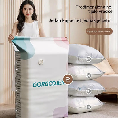 🧳 5 komada za 27 EUR 💨 Velika vakuumska torba za kompresiju: ne treba pumpu, nepropusna i štedi prostor u koferima i domu ✈️