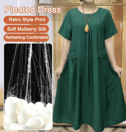 🔥【M-6XL】🔥【40-100kg】💞Cea mai recentă rochie de vară, ✅ Acoperă corpul și arată mai subțire, ✅ La modă și versatilă, ✅ Cool și respirabilă, ✅ Moale și prietenos cu pielea.