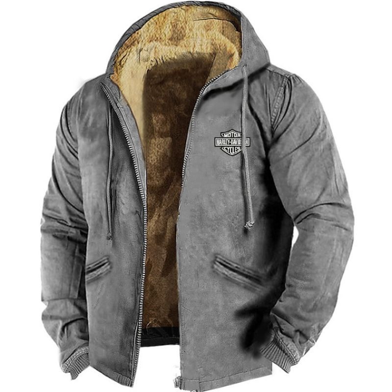 [M-5XL] Nowa, jesienno-zimowa, męska, luźna, gruba kurtka z podszewką z polaru