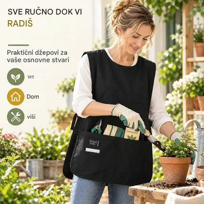 👩‍🍳✨ Vodootporna pregača-prsluk otporna na mrlje – Idealna za kuhanje, rukotvorine i vrtlarenje, s udobnim krojem 🛡️