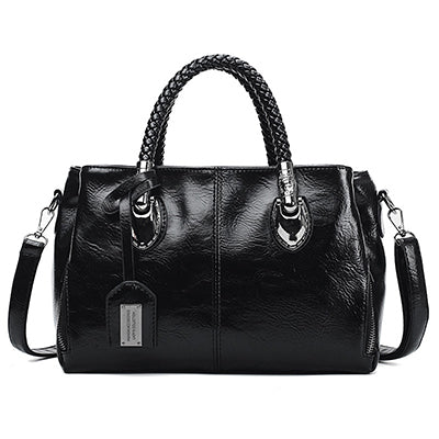 💖👜 Retro Boston kožna ženska torba, mekana kožna torba, može se nositi na jednom ramenu