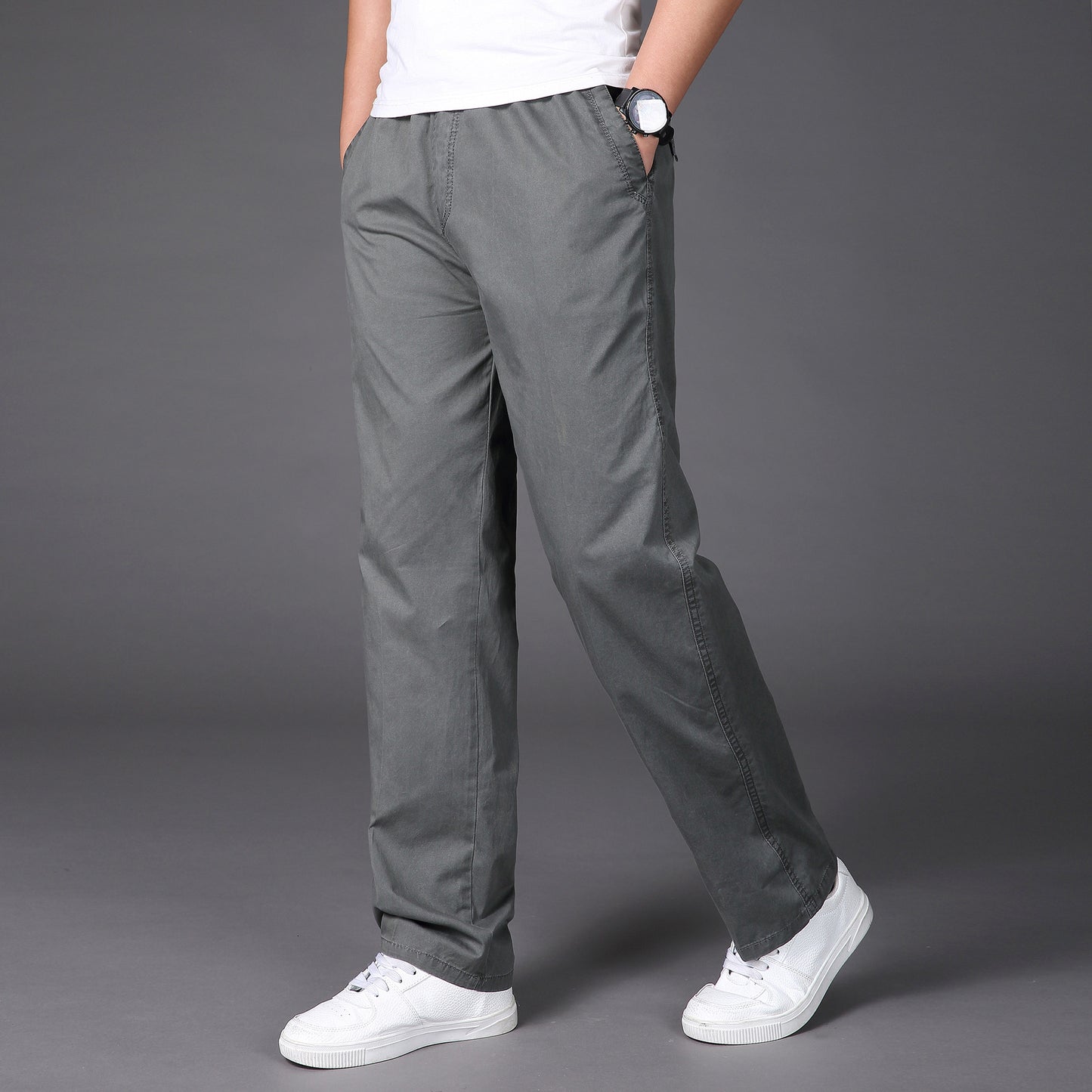 💥👖😍【50% popusta🔥】【S-6XL】 Ljetne muške hlače u velikim veličinama, šire i opuštene, s elastičnom trakom u struku