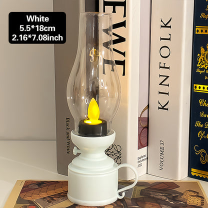 💡【Kupite 1, dobijte 1 gratis】Kreativna retro elektronička LED lampa u obliku svijeće, noćna lampa za stolni dekor