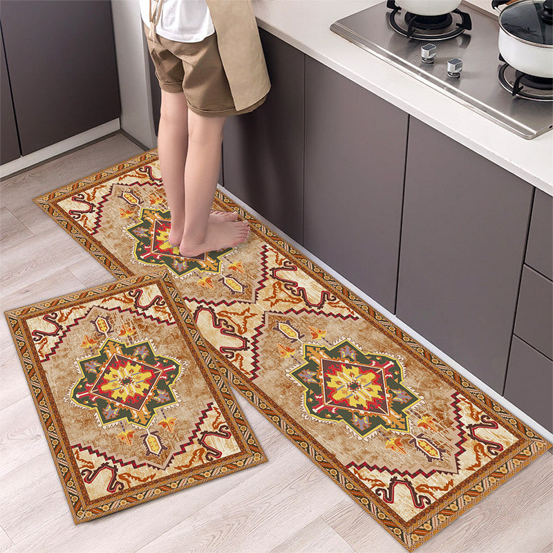 💥 【40*60cm+40*120cm】🌺Covor de bucătărie antialunecare absorbant lung covor de bucătărie