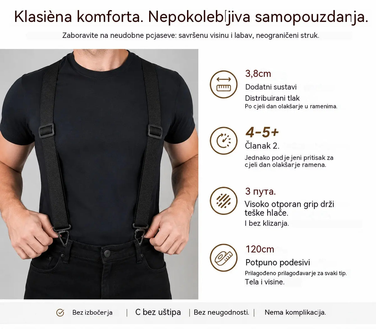 📢📢50% POPUSTA! 🧷Muški korzeti s križnim leđima i kopčama🧷