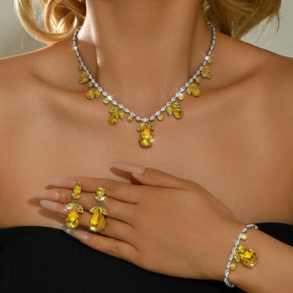 🌷👑Elegantni set ogrlice i naušnica s tulipanima