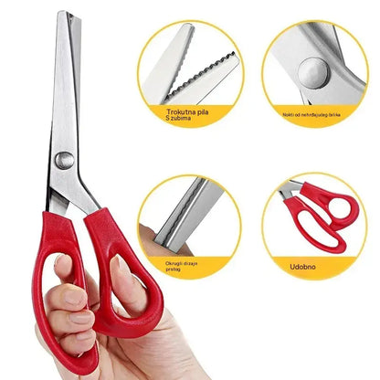 ✂️ Profesionalne škare za ružičasto rezanje – Oštre, škare za ružičasto rezanje
