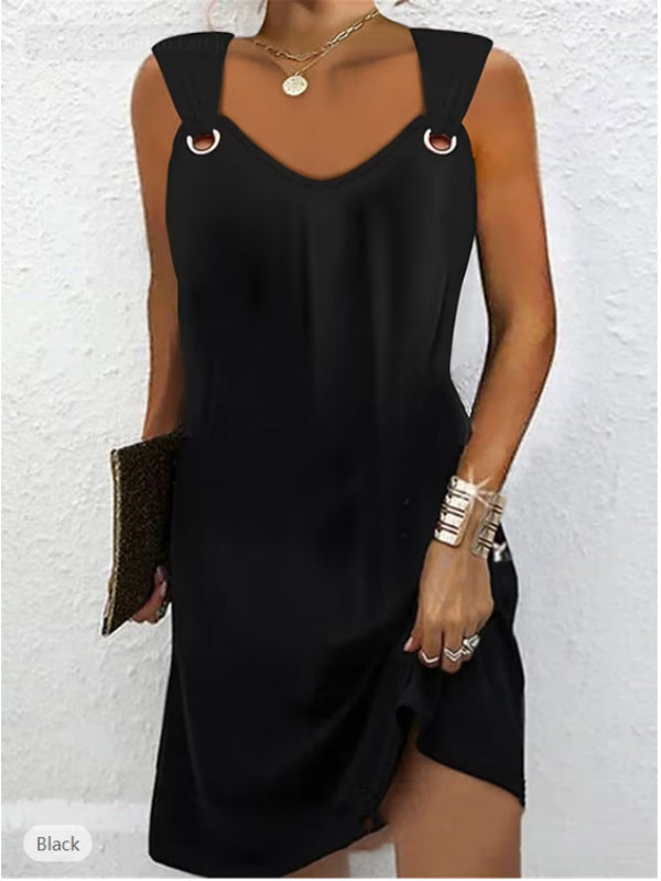 🔥👗👗Nova ljetna haljina s tregerima i širokim naramenicama