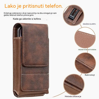 🔥 Futrola za telefon s kopčom za remen – magnetsko zatvaranje, izdržljiva i uključuje utore za kartice