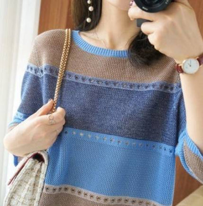 [Novi trendi proizvodi] Pleteni pulover s otvorenim vezom, bez dlačica, ne blijedi.