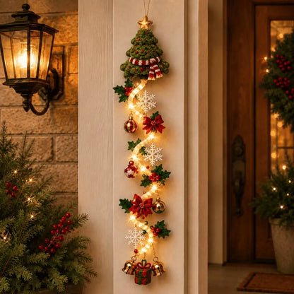 🎄🎃¡Último día! 🎅¡Disfruta de un 49% de descuento en adornos navideños iluminados para puertas!