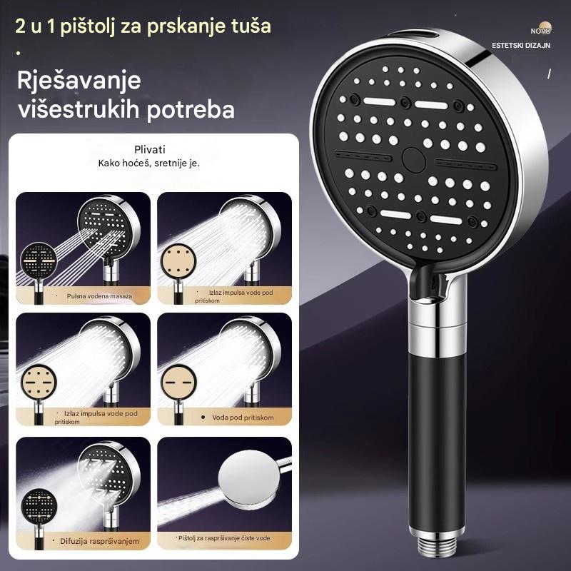 💦🚿 Visokotlačna tuš glava sa 6 funkcija Tuš glava za kupaonicu s bojlerom