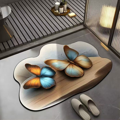 🔥【Kupi 1 i dobiješ 1 gratis】🔥VELIKI POPUST💕[30*40cm+ 40*60cm] Upijajući protuklizni tepih s realističnim 3D uzorkom