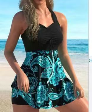 🏖️👙🌴【S-6XL】Elegancki, duży rozmiar, drukowany kostium kąpielowy
