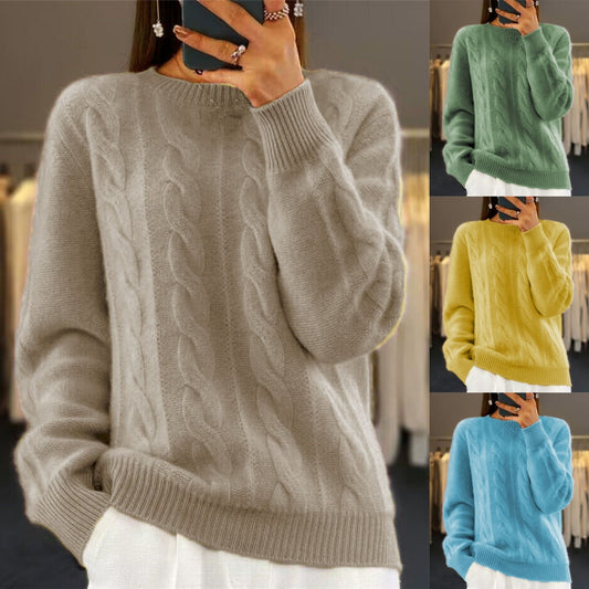 🔥🥼【Jesenný nový štýl】【S-2XL】2025 Jednofarebný vysokokvalitný, mäkký a pohodlný vlnový sveter.