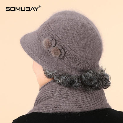 🧶Kapa + šal🧶 Topli zimski pratitelj: topla pletena vunena kapa