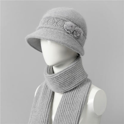 🧶Kapa + šal🧶 Topli zimski pratitelj: topla pletena vunena kapa