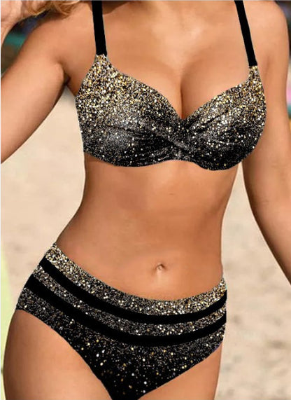 👙🏊‍♀️【S-5XL】2025 lato nowy styl damski drukowany kostium kąpielowy seksowne bikini, must-have na wakacje na plaży
