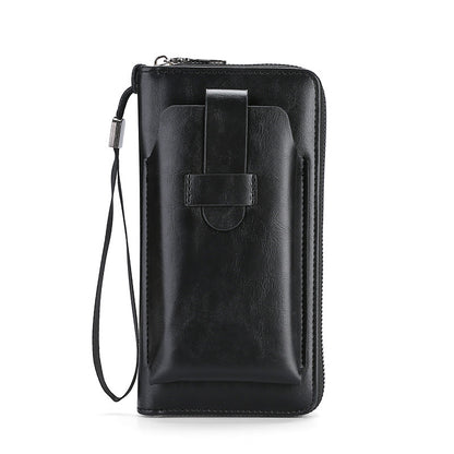 【50% de descuento】💼 Cartera multifuncional para hombre, hecha a mano en cuero auténtico – nuevo modelo